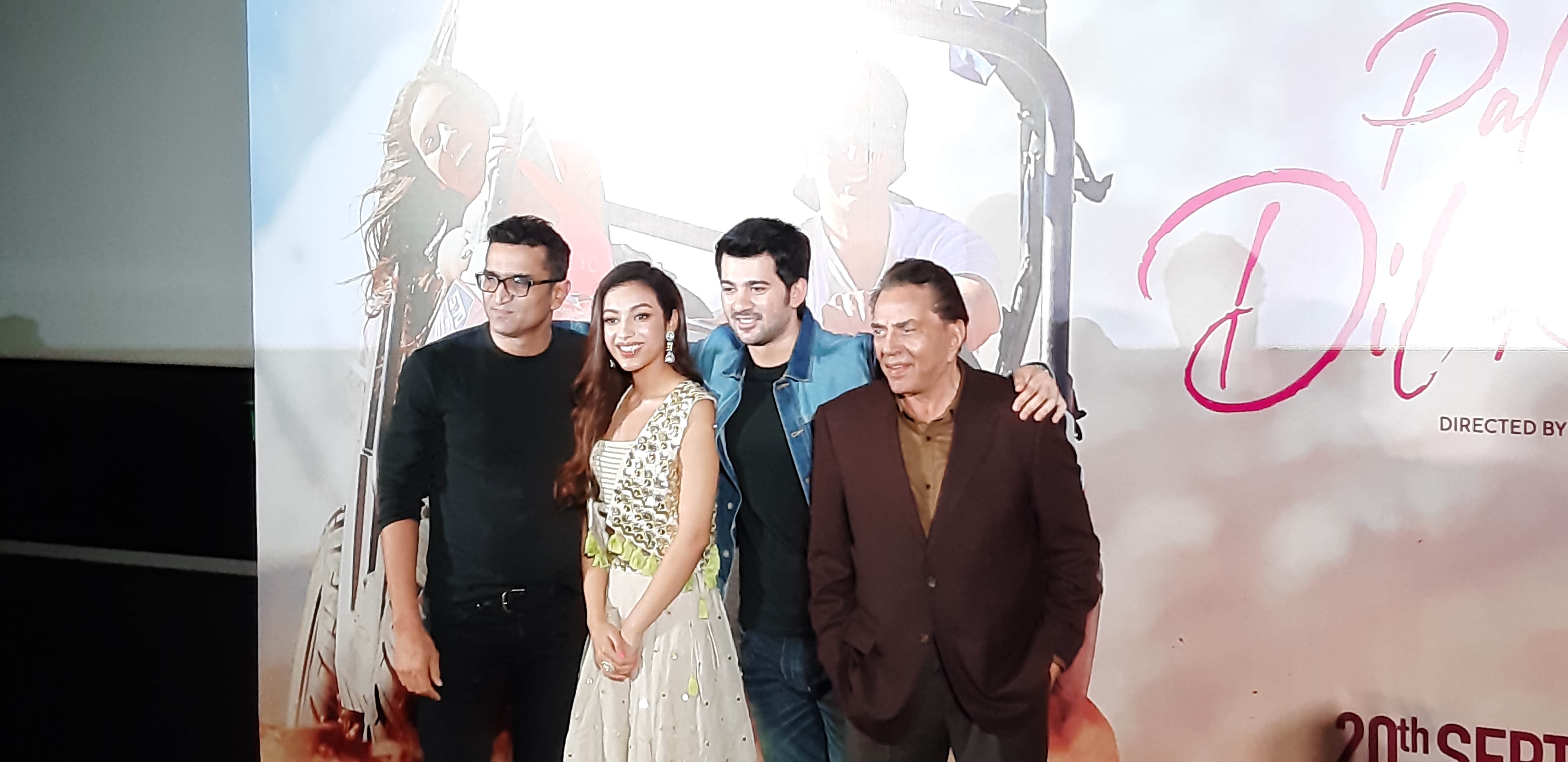 Dharmendra launched Karan Deol film trailer pal pal dil ke paas without Sunny Deol