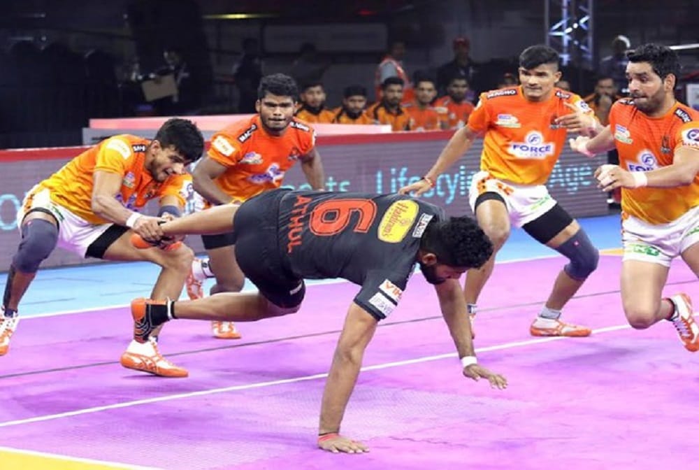 pro kabaddi 2019: u mumba and puneeri paltan match tie