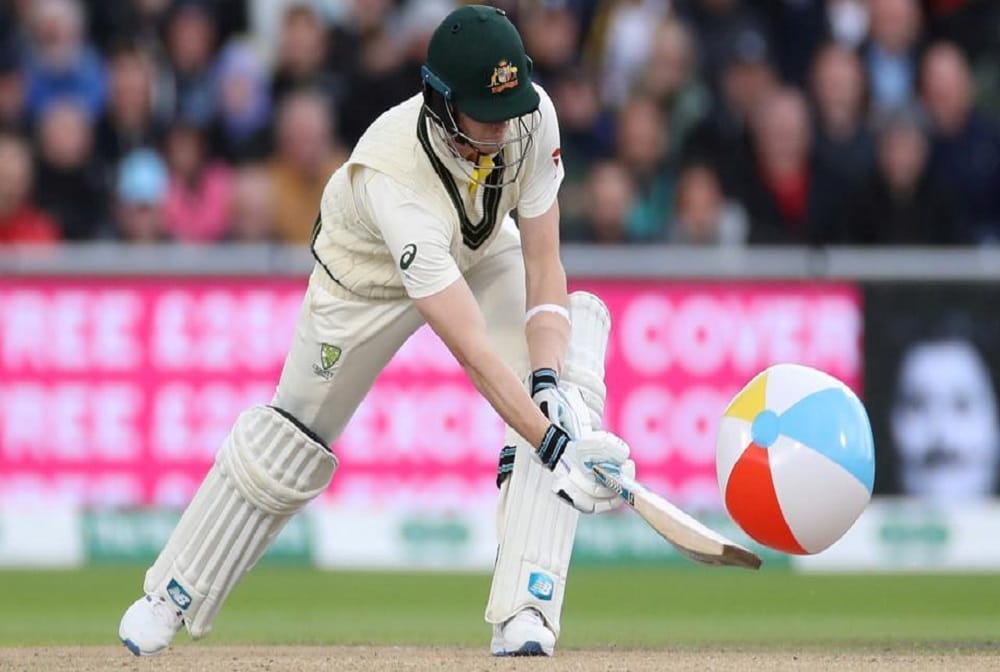 ashes 2019: steve smith play beach ball fourth test day one australia vs england