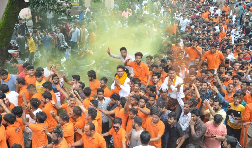 Student union election 2019 case on 700-800 students including ranking minister