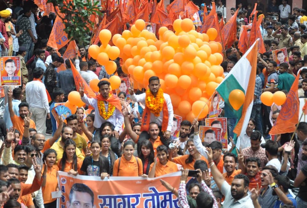 Student union election 2019 in dav pg college