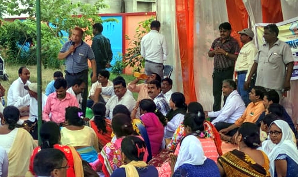 prerna aap, teachers protest