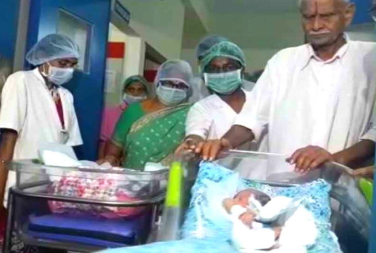 74 years old lady mangayamma give birth to twin in andhra pradesh