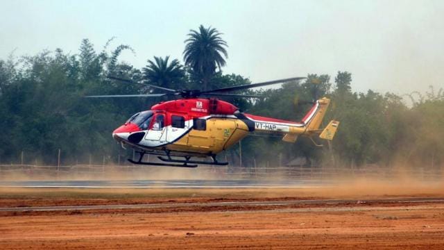 Prayagraj darshan starts with helicopter