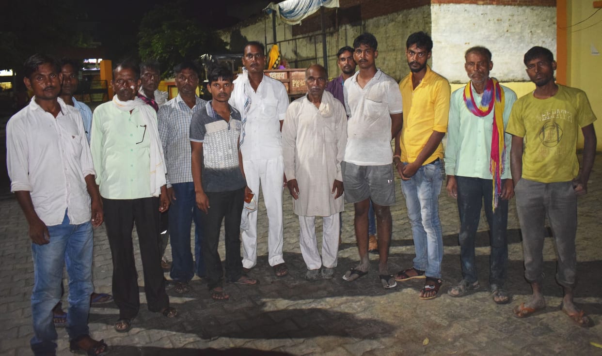 accident, house damage in mainpuri