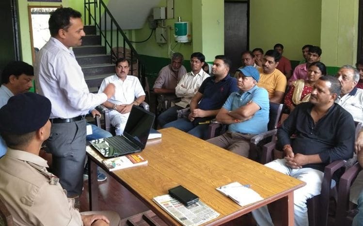 Food Safety Department gave information about the act to the traders in the camp
