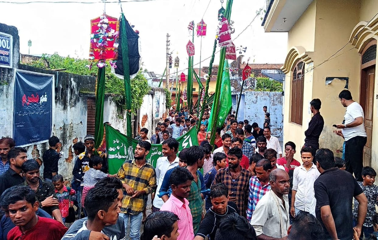Procession taken out on seventh moharram