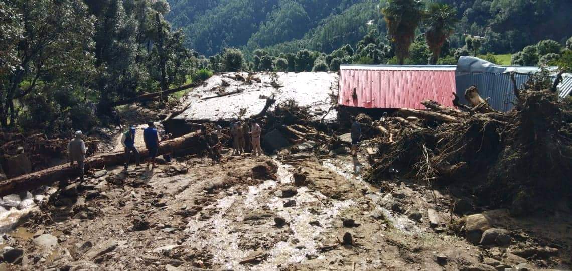 cloudburst in uttarakhand pithoragarh and chamoli