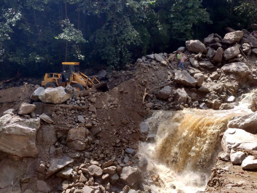 Cloudburst in chamoli ghat Village Heavy Flood comes photos