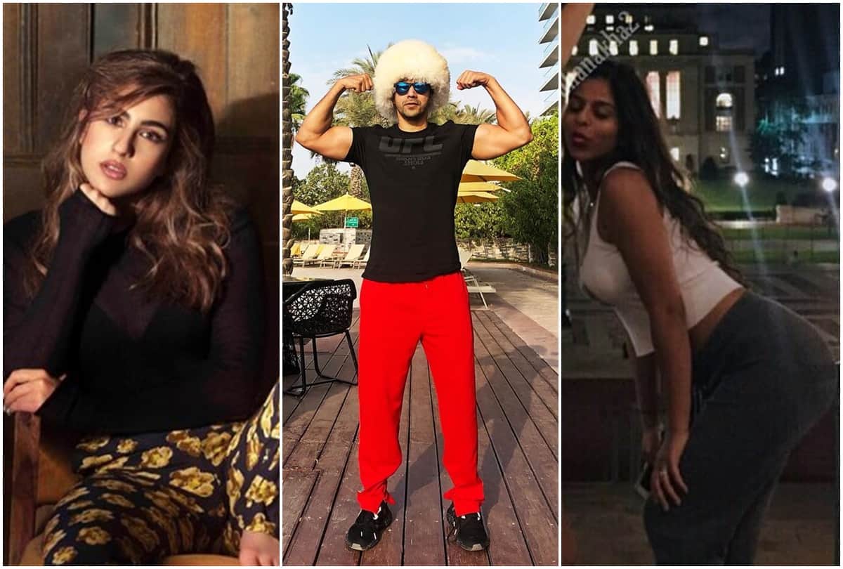 Instagram of Suahana khan Priyanka Chopra Varun Dhawan Sunny Leone Sara Ali khan Tara Sutaria
