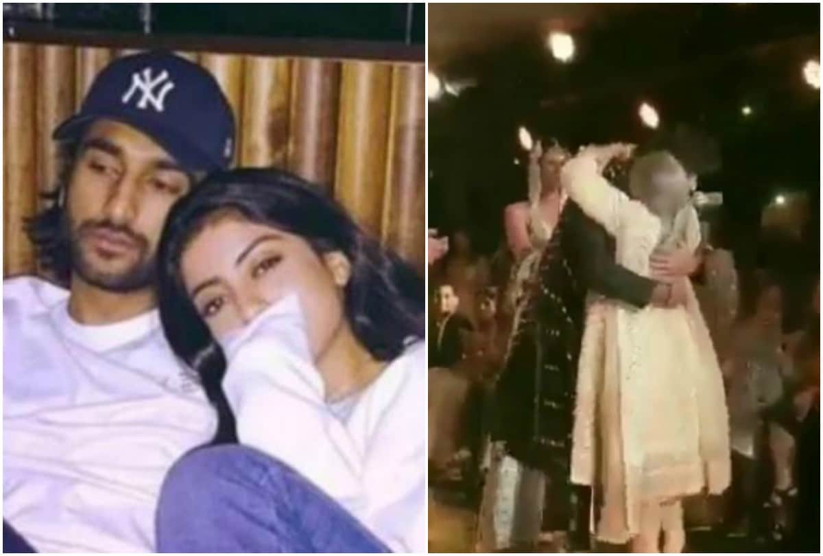 Jaya Bachchan hugs Navya Naveli rumoured boyfriend Meezaan Jaffrey at  Abu Jani Sandeep Khosla show