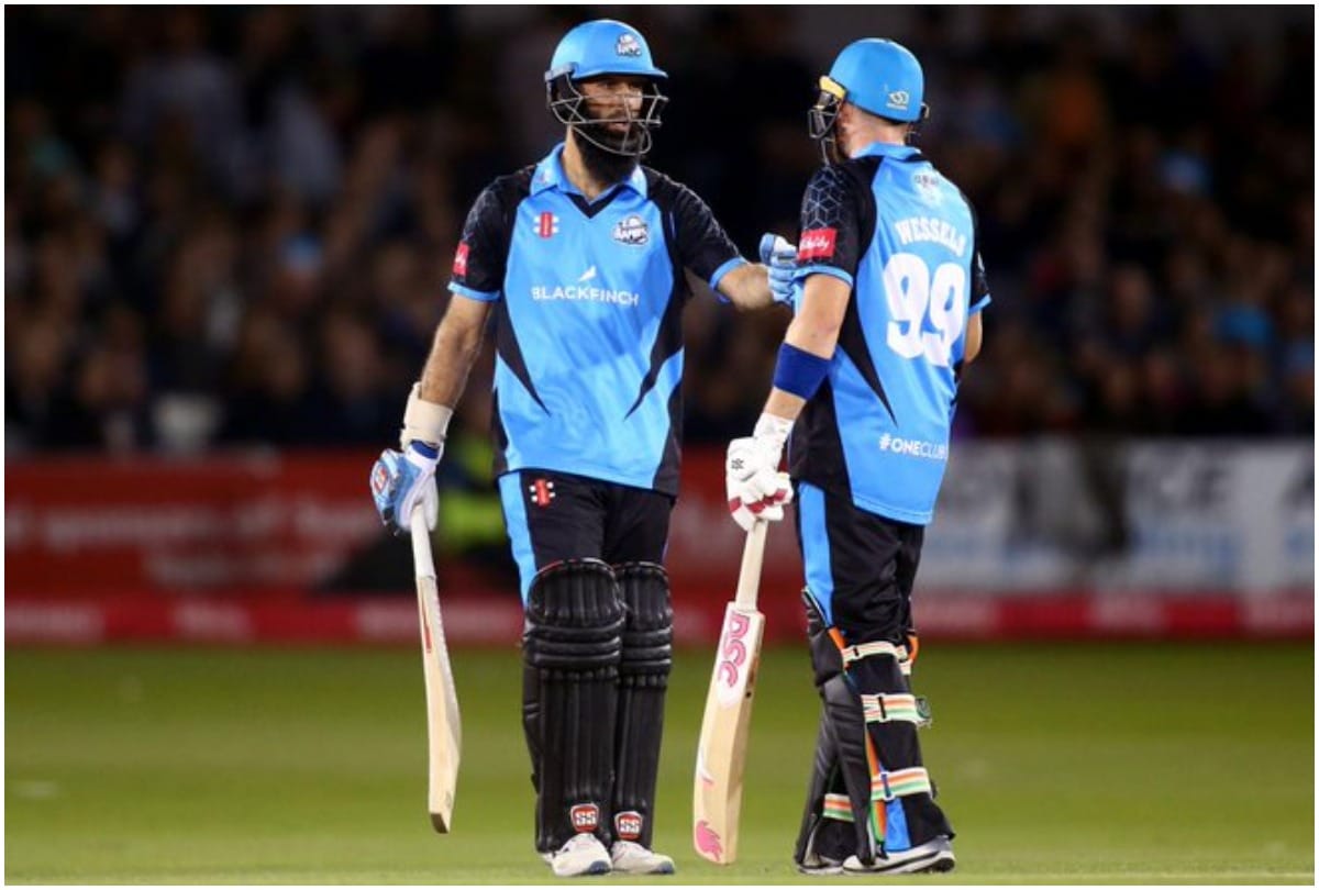 Moeen Ali hits blistering century Worcestershire into Vitality Blast T20 Semi Finals