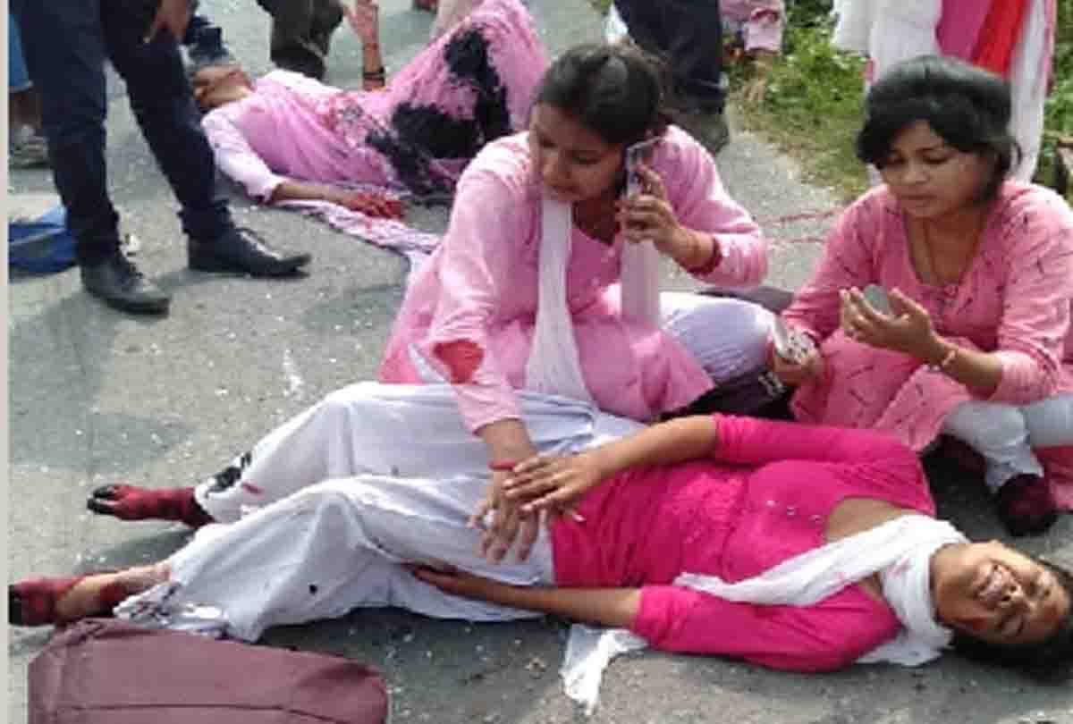 Six girls seriously injured in high speed bike collision