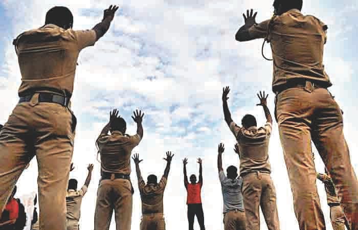 Who will be abused by the police station or leader