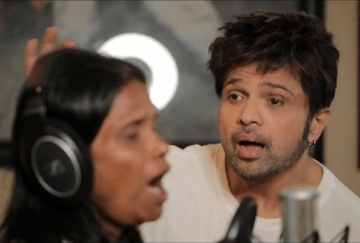 ranu mondal and himesh reshammiya behind the scene video viral