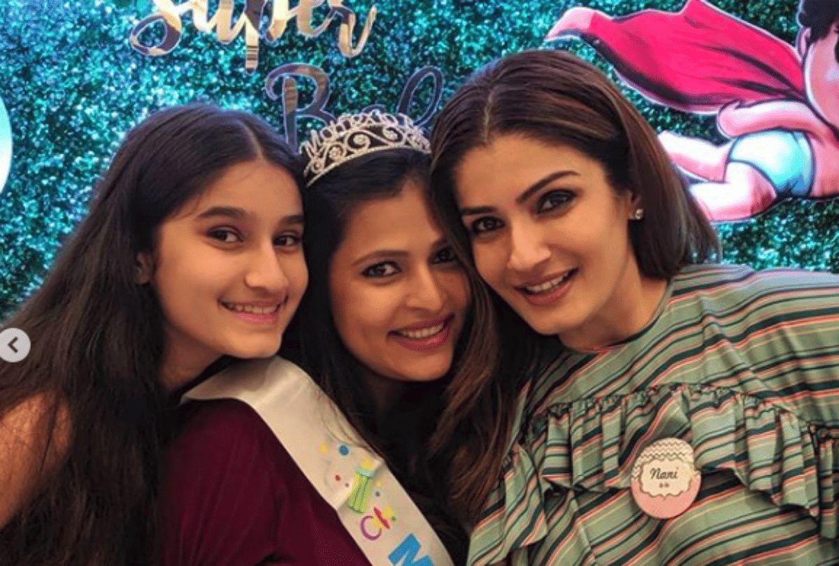 Raveena Tandon becomes grand mother daughter delivers baby boy shared pictures on Instagram