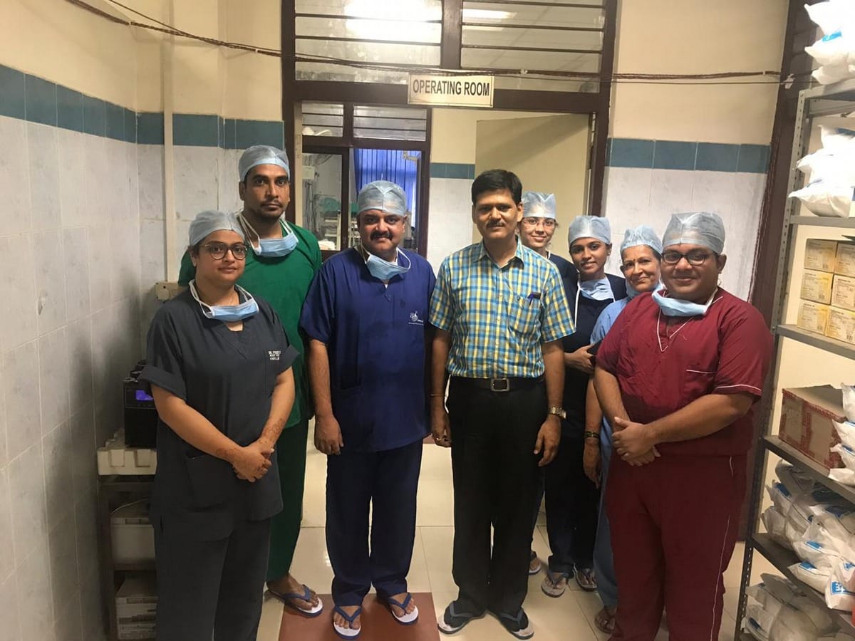 Microvascular operative Maxillo facial surgery will remove tumor in Lower jaw bhu hospital varanasi