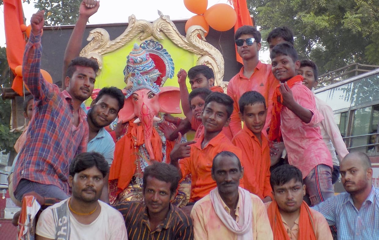 Immersion of Ganesh idols