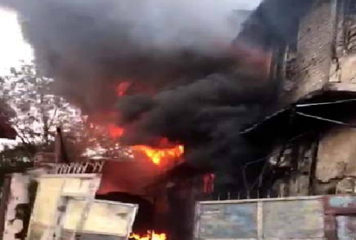 Delhi Fire breaks out at engine oil warehouse in Punjabi Bagh