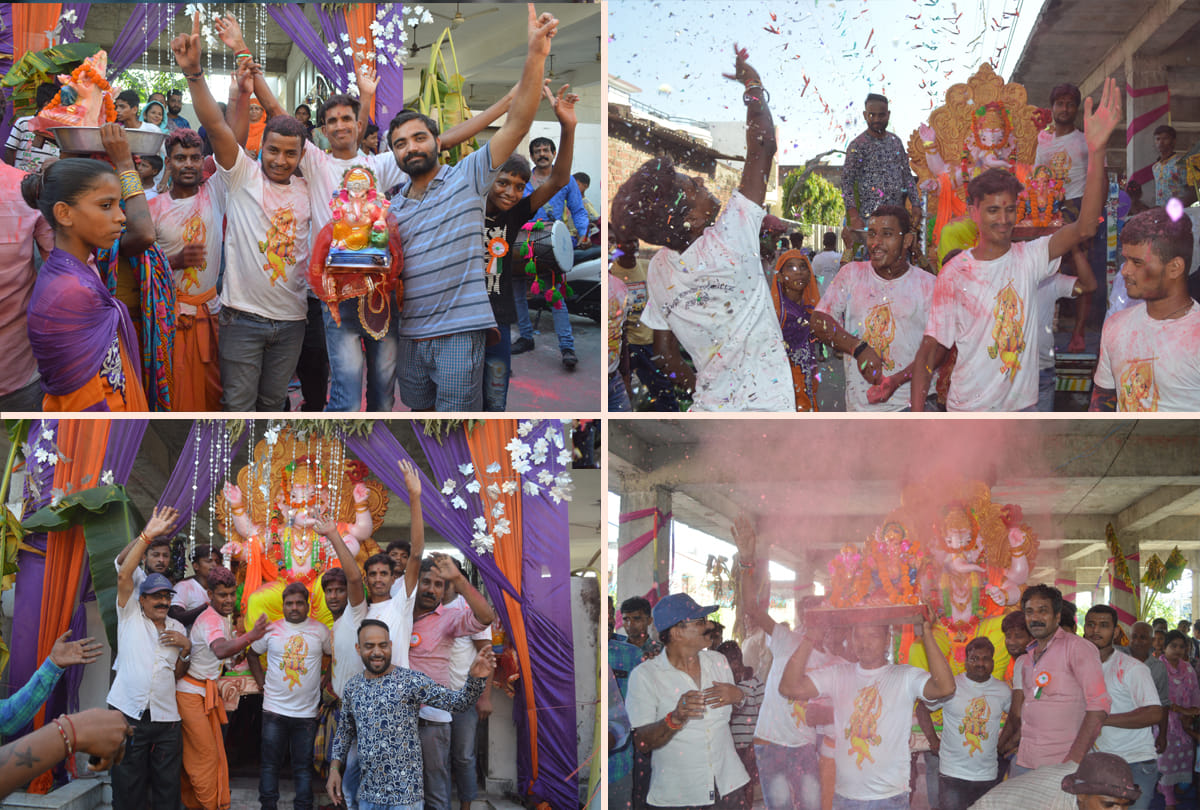 jammu kashmir ganesh chaturthi celebrations,ganesh visarjan photos and videos,ganesh chaturthi 2019