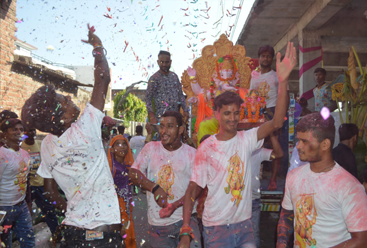 jammu kashmir ganesh chaturthi celebrations,ganesh visarjan photos and videos,ganesh chaturthi 2019
