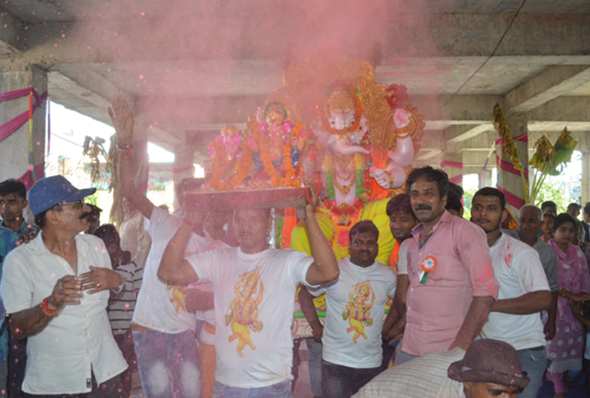 jammu kashmir ganesh chaturthi celebrations,ganesh visarjan photos and videos,ganesh chaturthi 2019