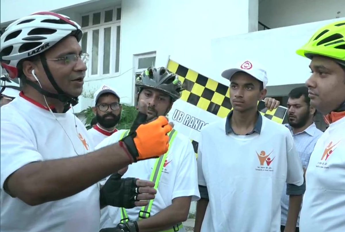 Cycle rally organised from Udhampur to Jammu by Udhampur District Administration, fit india movement