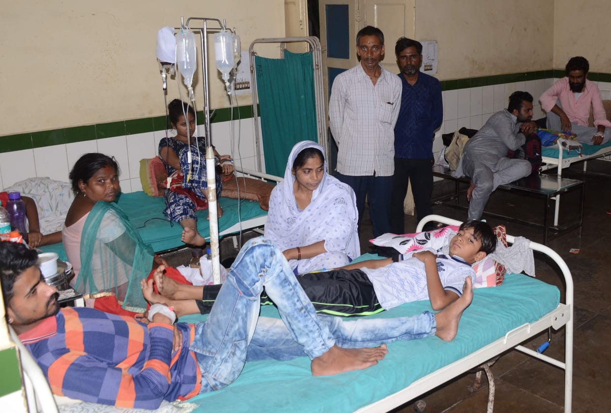 Treatment was done by two patients admitted to a bed in base hospital