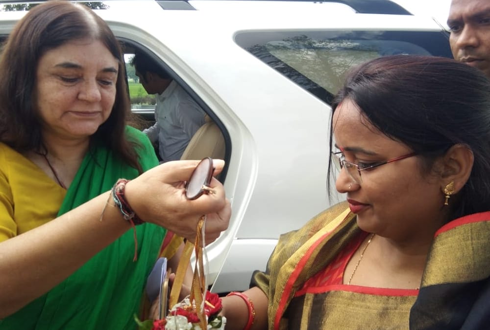 Menka Gandhi two days Sultanpur visit.