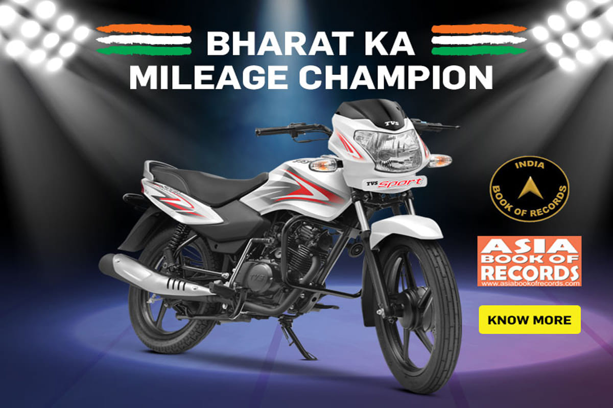 TVS Sport sets new record for Highest Fuel Efficiency on a motorcycle