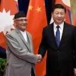 KP Sharma Oli and Xi Jinping