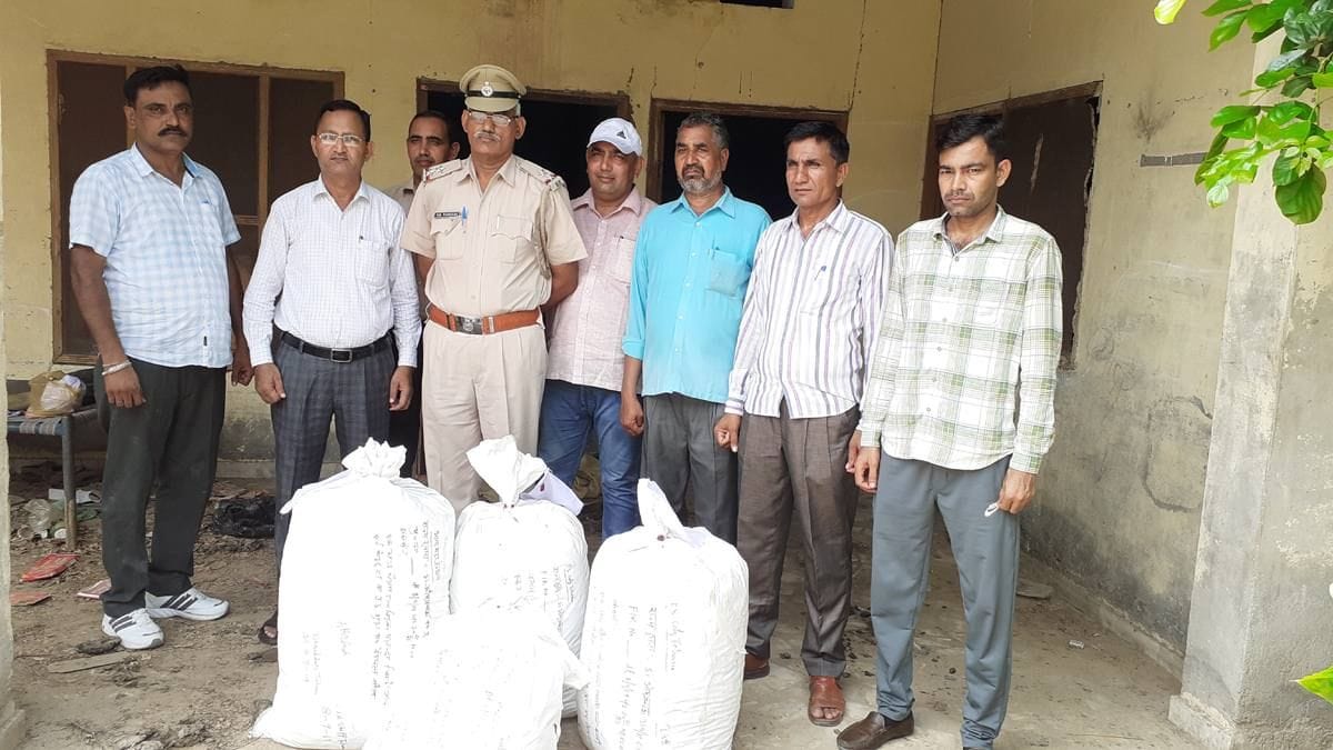 raid, ganja found, police, fatehabad