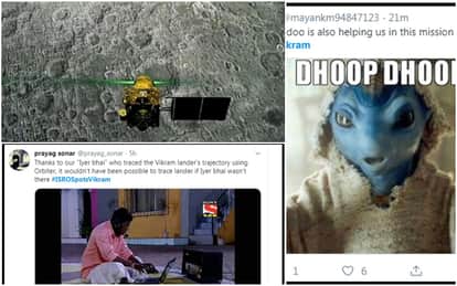 Chandrayaan 2 Isro Lander Vikram traced on the moon Orbiter clicks thermal image of the lander