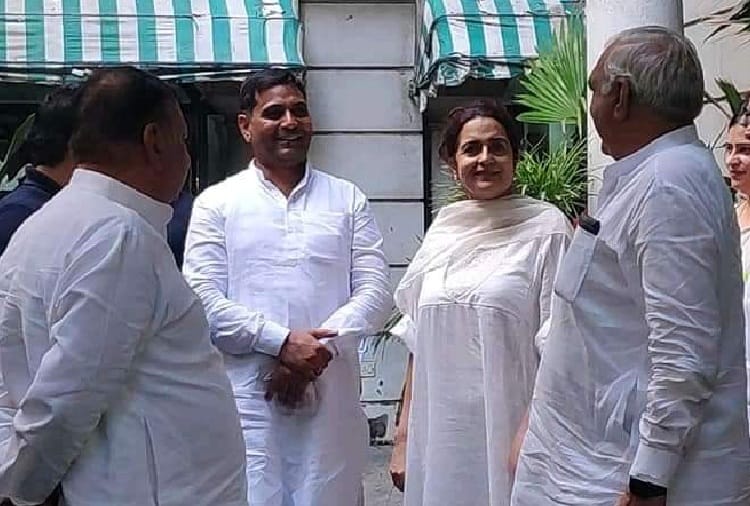 Haryana Assembly Elections 2019, Congress leader Bhupinder Singh Hooda Meets Kiran Choudhry