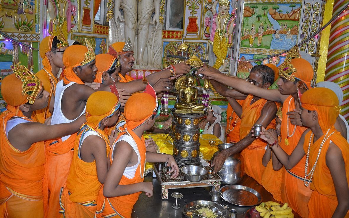 jain festival, celebration in firozabad