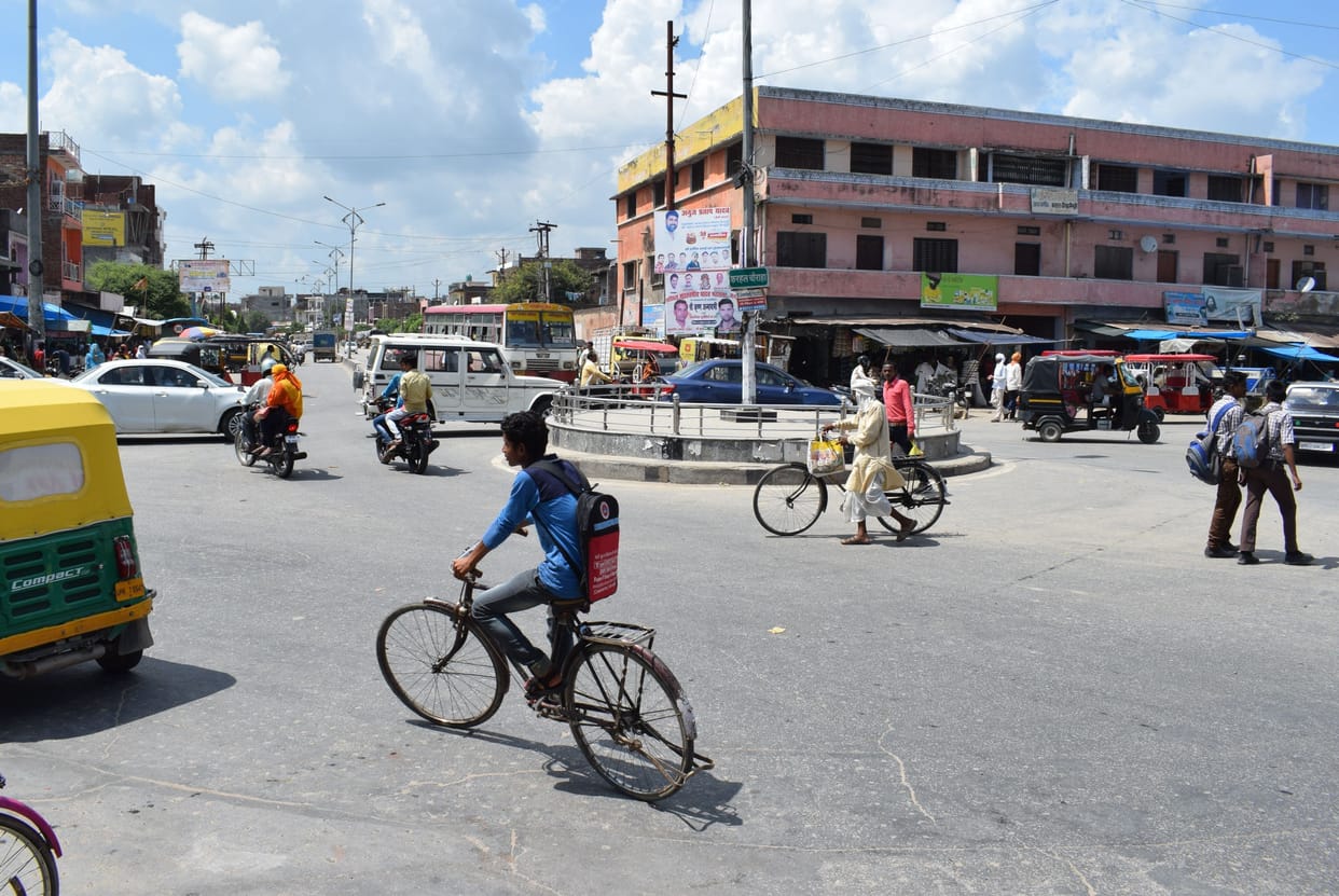 Trefic signal in mainpuri