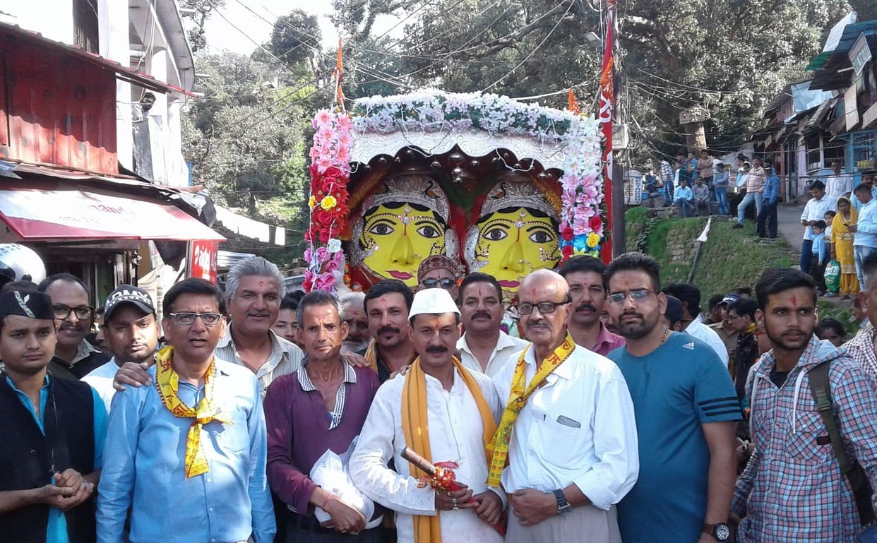 Mother Nanda-Sunanda's grand procession in the city