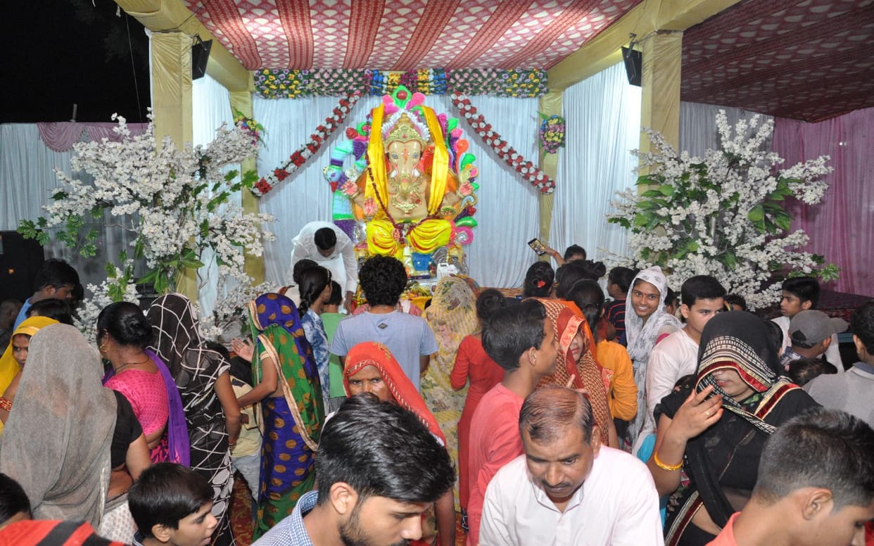 ganesh puja, celebration in firozabad
