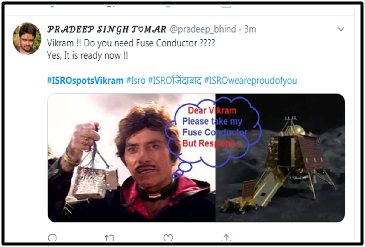 Chandrayaan 2 Isro Lander Vikram traced on the moon Orbiter clicks thermal image of the lander