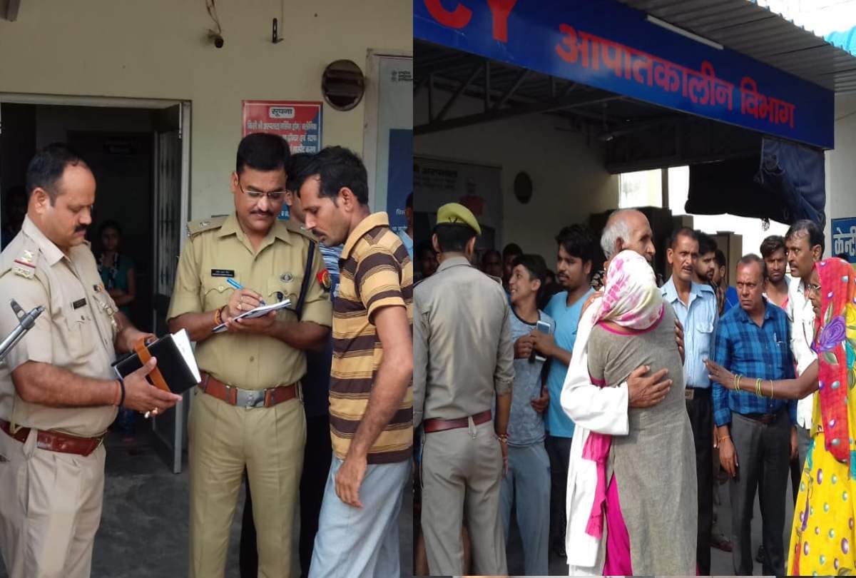 hapur bjp leader and teacher rakesh sharma shot dead while going school near police station