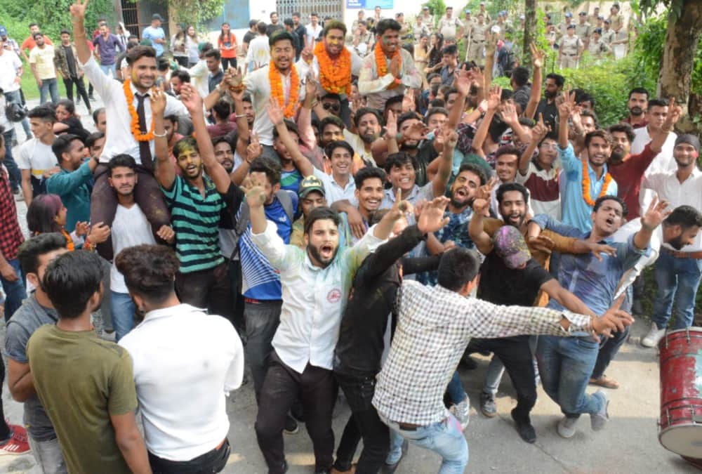 Student union election 2019 Celebration after win in dehradun
