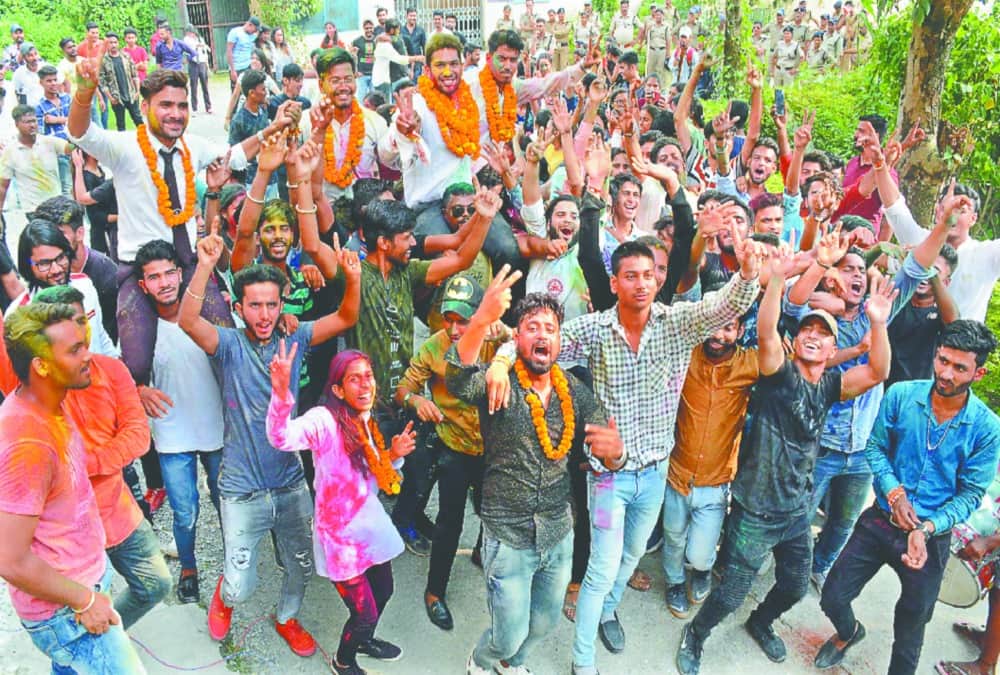 Student union election 2019 Celebration after win in dehradun