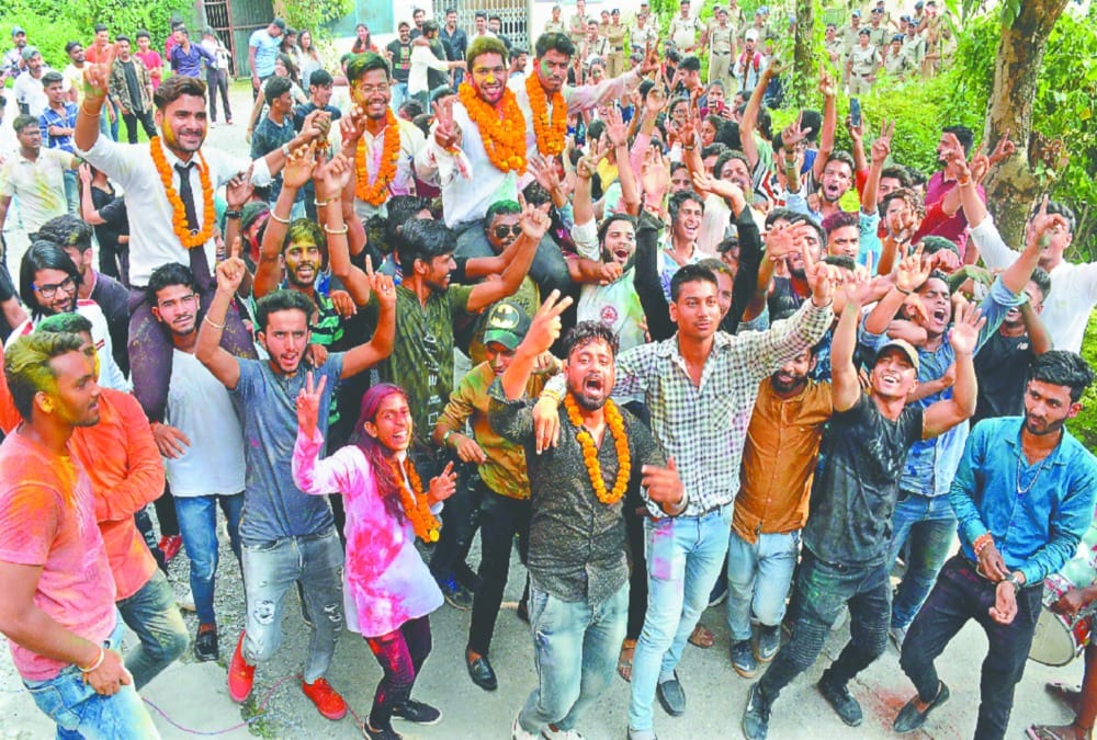 Student union election 2019 Celebration after win in dehradun