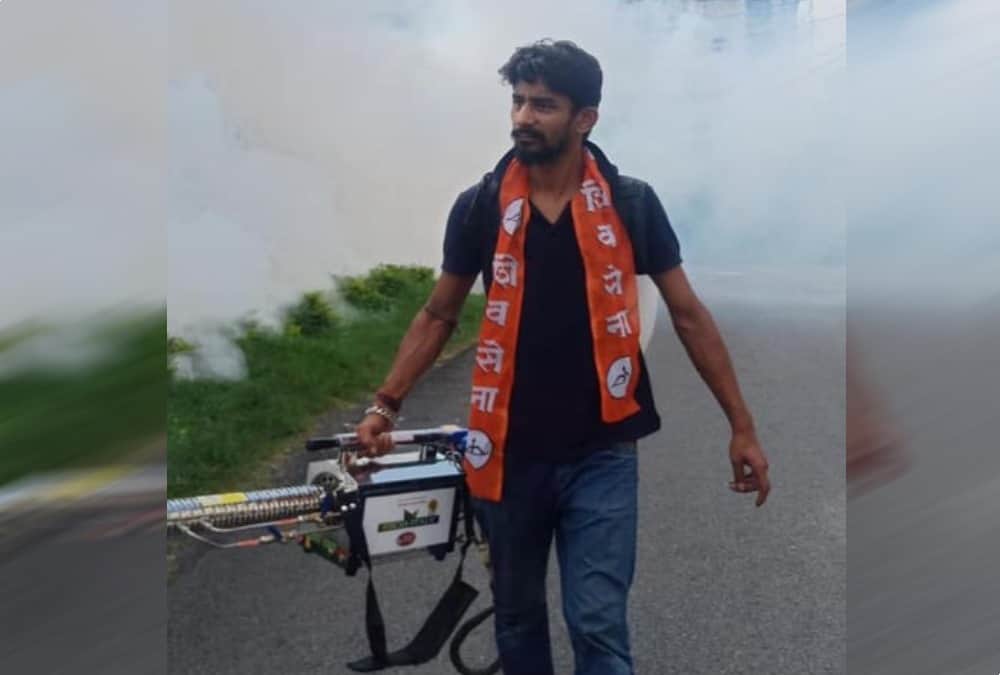 Public Doing Fogging itself for destroying Dengue larvae in dehradun