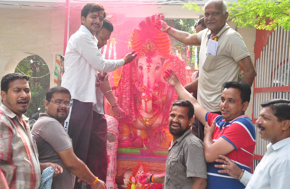 Immersion of Lord Shree Ganesh idol with pomp