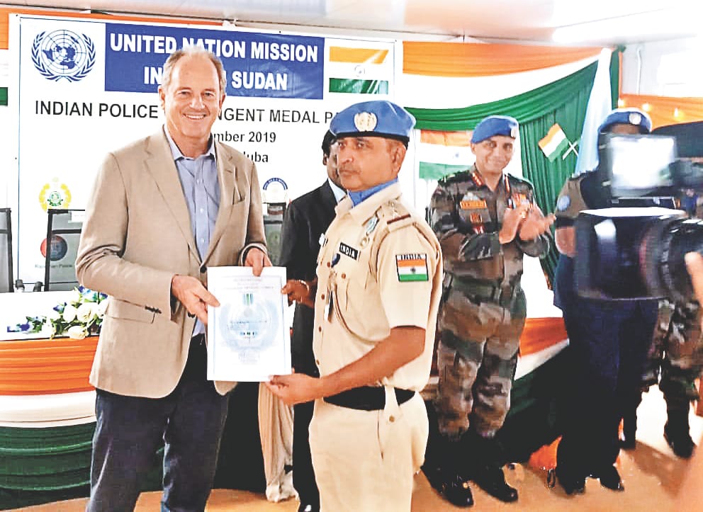 Dehradun CBI Inspector honored with UN Peace Service Medal in Sudan