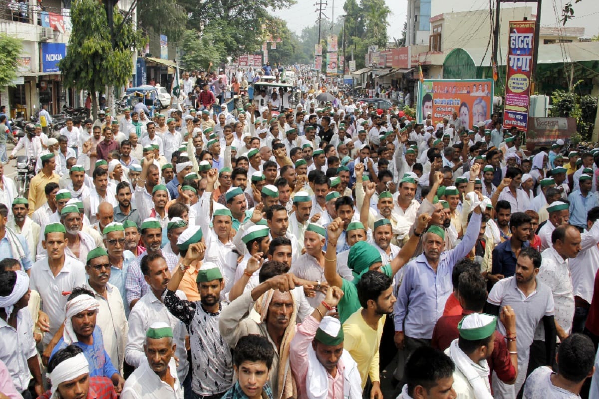 Farmers has protest in collectorate office his demand at Bijnor of Uttar Pradesh