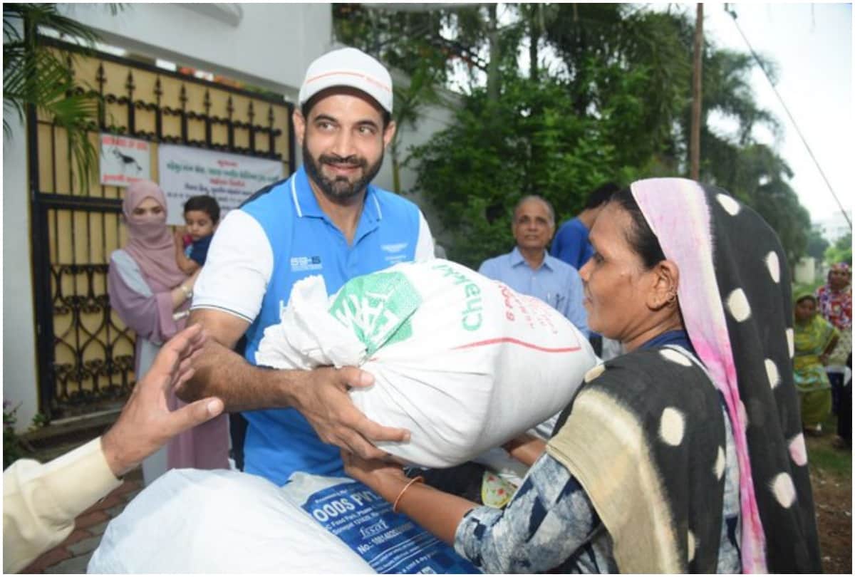 Irfan Pathan donates food to needy says giving is a way of life