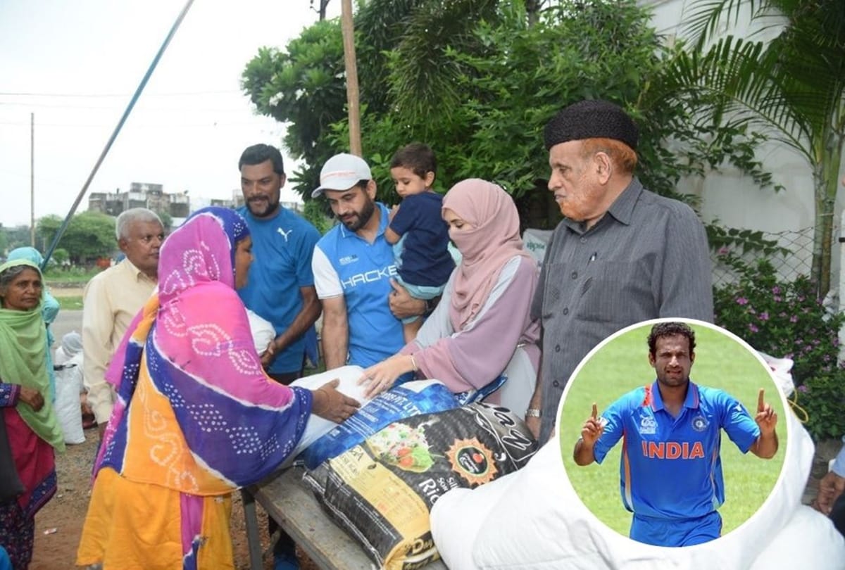 Irfan Pathan donates food to needy says giving is a way of life