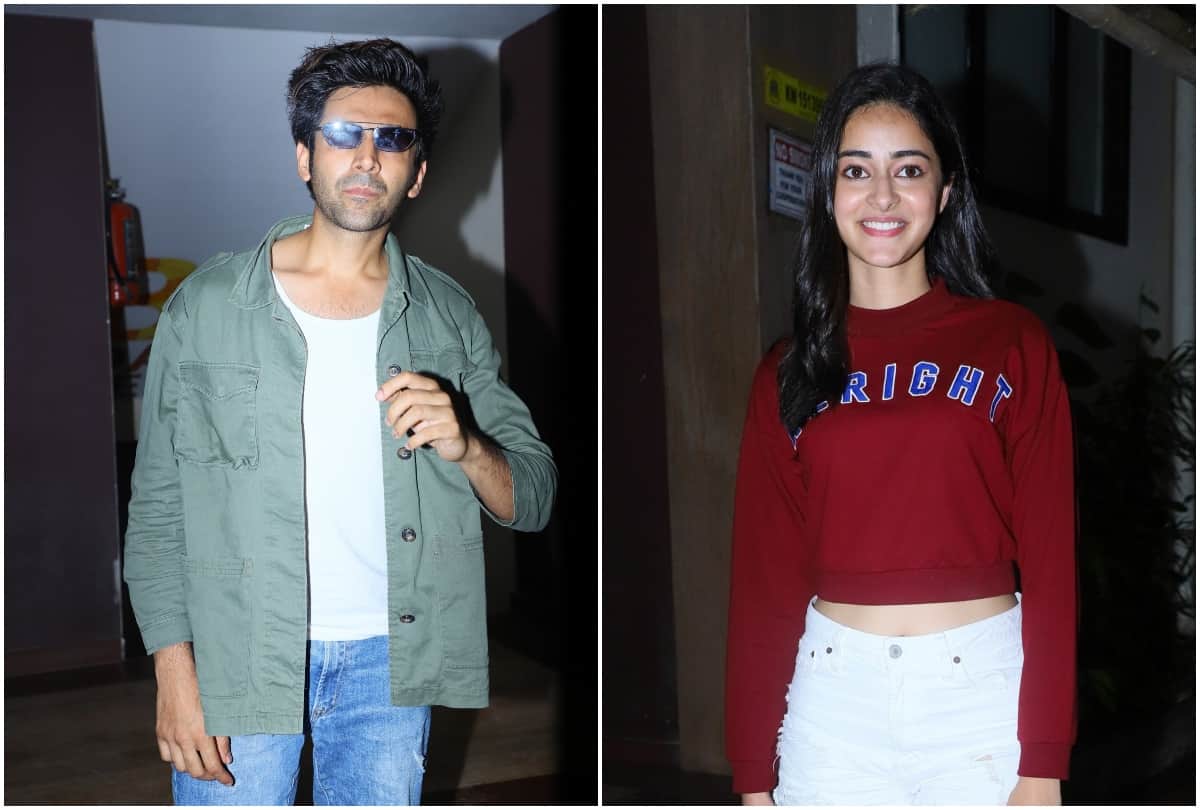 when kartik aaryan forget to close his zip ananya pandey realize him